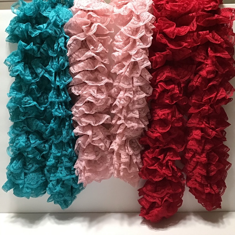 Bundle 2 for $10 Women’s Hand Made Knit Ruffle Scarves Set of 3.